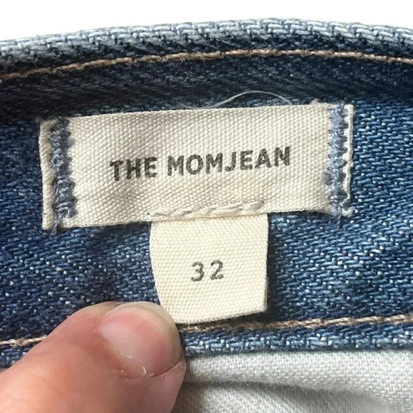 Madewell The MomJean Gilford Wash Ripped Edition Mom Jeans Women‎ Size 32 - Picture 11 of 13